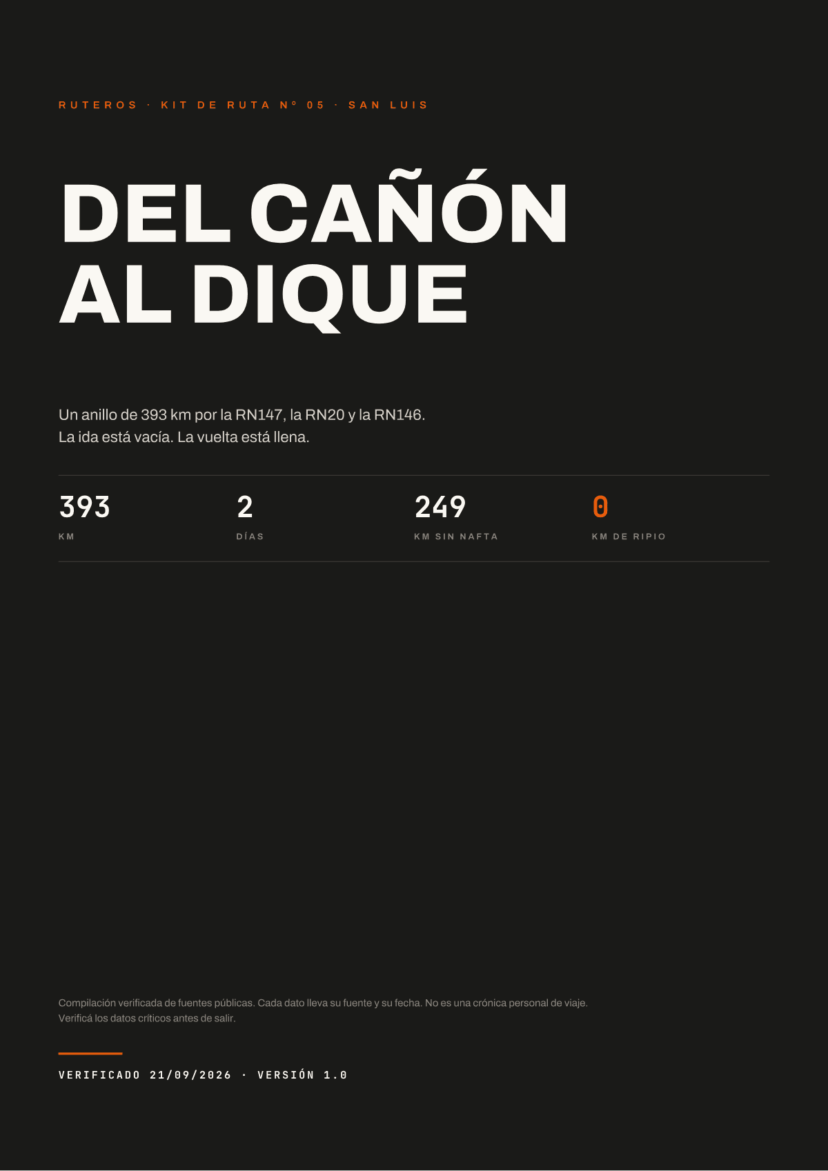 Portada de Del Cañón al Dique