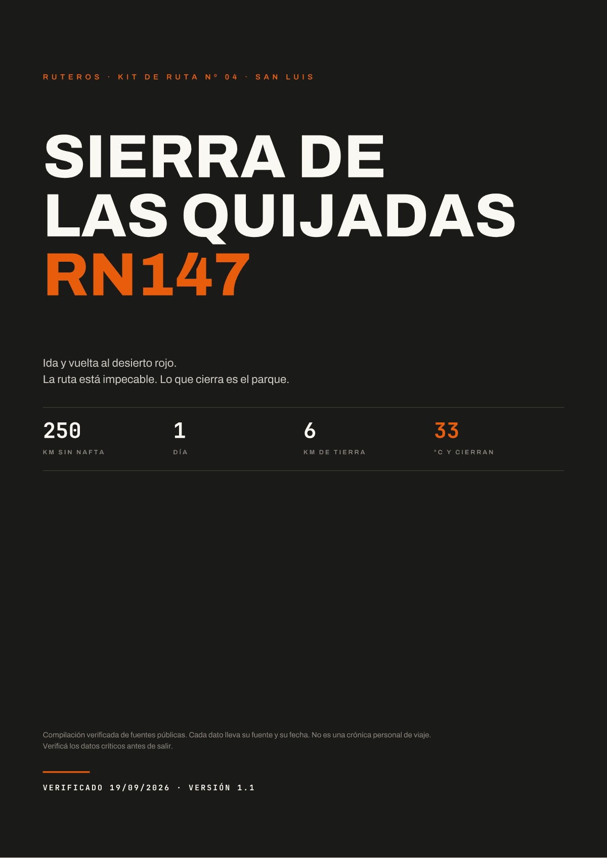 Portada 1 del paquete: Sierra de las Quijadas